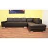 Callidora Dark Brown Leather Sectional with Chaise - WI-766-X