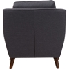 Deena Fabric Upholstered Armchair - Button Tufted, Dark Gray - WI-803-DARK-GRAY