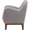 Sophia Upholstered Armchair - Button Tufted, Light Gray - WI-804-LIGHT-GRAY