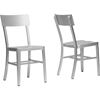 Helios Aluminum Dining Chair - Dark Gray (Set of 2) - WI-806A-H46-DC