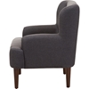 Toni Upholstered Armchair - Button Tufted, Dark Gray - WI-808-DARK-GRAY-CC