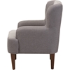 Toni Upholstered Armchair - Button Tufted, Light Gray - WI-808-LIGHT-GRAY-CC