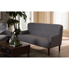 Toni Upholstered Sofa - Button Tufted, Light Gray - WI-808-LIGHT-GRAY-SF