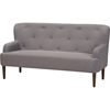 Toni Upholstered Sofa - Button Tufted, Light Gray - WI-808-LIGHT-GRAY-SF