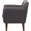 Harper Upholstered Armchair - Button Tufted, Dark Gray - WI-809-DARK-GRAY-CC