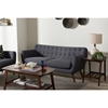 Harper Upholstered Sofa - Button Tufted, Dark Gray - WI-809-DARK-GRAY-SF