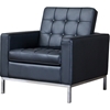 Connoisseur 3-Piece Living Room Sofa Set - Black - WI-810-BLACK-3PC-SOFA-SET