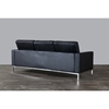 Connoisseur Living Room Sofa - Button Tufted, Black - WI-810-BLACK-SF