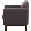 Virginia Upholstered Loveseat Settee - Button Tufted, Dark Gray - WI-810-DARK-GRAY-LS