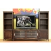 Benno Dark Brown TV Stand Entertainment Center - WI-88631(1)88651(2)-CHOCOLATE