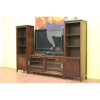 Benno Dark Brown TV Stand Entertainment Center - WI-88631(1)88651(2)-CHOCOLATE