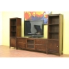Taylor Dark Brown TV Stand Entertainment Unit - WI-88636(1)88651(2)-CHOCOLATE