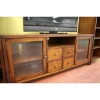 Miko Rustic TV Stand Entertainment Center - WI-88641(1)88656(2)-RUSTIC