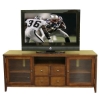 Miko Rustic TV Stand with Antiqued Brass Knobs - WI-88641-RUSTIC
