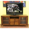 Miko Rustic TV Stand with Antiqued Brass Knobs - WI-88641-RUSTIC