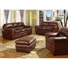 Redding Modern Sofa &amp; Loveseat - Cognac Brown Leather - WI-9015-2PC-SOFA-SET