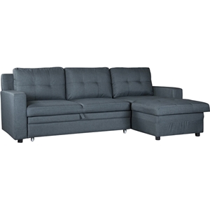 Staffordshire Sectional Sofa - Tufted, Gray 