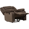 Hollace Microsuede Chair Recliner - Taupe - WI-98240-BROWN