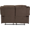 Hollace Microsuede Loveseat Recliner - Taupe - WI-98240-BROWN-LS