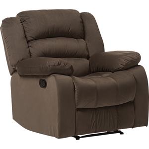 Hollace Microsuede Chair Recliner - Taupe 