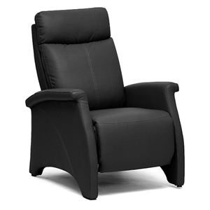 Sequim Modern Recliner Club Chair - Black 