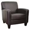 Stacie Dark Brown Leather Modern Club Chair - WI-A-150-206