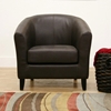 Frederick Dark Brown Leather Club Chair - WI-A-52-206