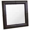 Harvey Square Espresso Brown Leather Mirror - WI-A-60-001-MIR