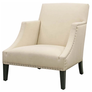 Heddery Cream Fabric Club Chair 