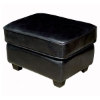 Anton Full Leather Ottoman in Black - WI-A-75-J023