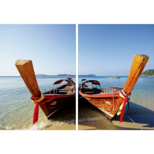 Twin Prows Mounted Photography Print Diptych - Multicolor 
