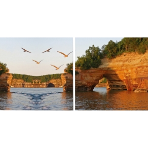 Stone Arches Mounted Photography Print Diptych - Multicolor 
