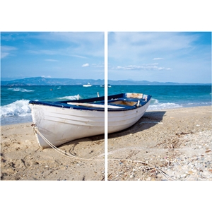 Leisurely Afternoon Mounted Photography Print Diptych - Multicolor 