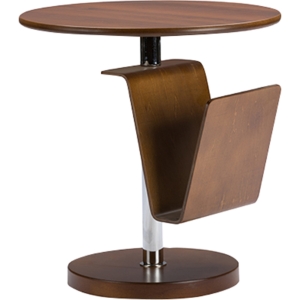 Piante Accent Table - Magazine Holder, Walnut Brown 