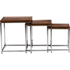 Adelina 3-Piece Nesting Table Set - Brown - WI-AKING-60194