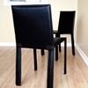 Regal Black Leather Dining Chair - WI-ALC-1037