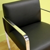 Meg Black Leather Chair - WI-ALC-1120-BLK