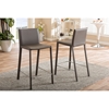 Crawford Leather Counter Height Stool - Taupe (Set of 2) - WI-ALC-1822A-65-TAUPE