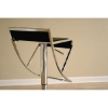 Yayaku Modern Bar Stool - Chrome, Black Leather - WI-ALC-2215