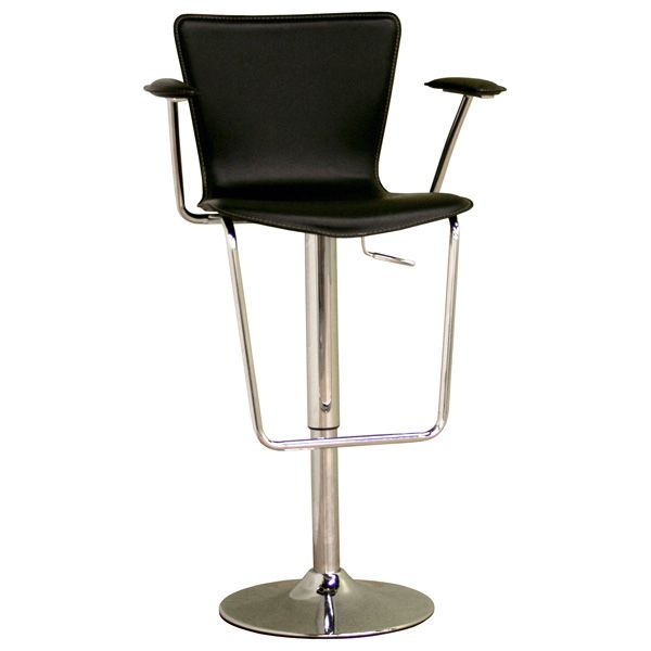 Arasi Contemporary Bar Stool - Black 