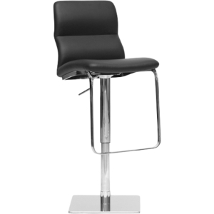 Helsinki Swivel Bar Stool - Adjustable Height, Black 