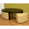 Alfresco Oval Coffee Table with Ottomans Set - WI-ALFRESCO-SET