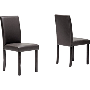 Andrew Modern Dining Chair - Dark Brown (Set of 4) 