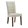 Anne Dining Chair - Dark Brown Legs, Beige Twill Fabric - WI-ANNE-DINING-CHAIR-BEIGE-107-661