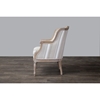 Charlemagne Accent Chair - Beige, Brown Oak - WI-ASS293MI-CG4