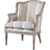 Charlemagne Accent Chair - Beige, Brown Oak - WI-ASS293MI-CG4