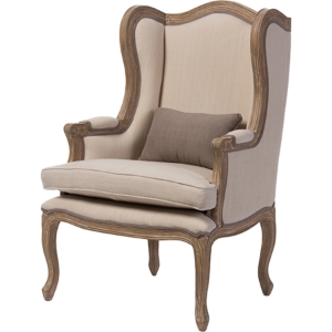 Oreille Upholstered Armchair - Beige 