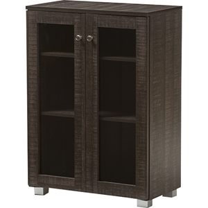 Mason Storage Cabinet Sideboard - 2 Doors, Dark Brown 