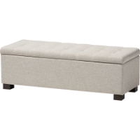 Roanoke Upholstered Storage Ottoman - Tufted
