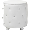Davina 2 Drawers Faux Leather Nightstand - White - WI-BBT3119-WHITE-NS